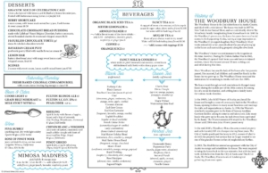 Brunch Menu page 2 | The Mad Hatter Restaurant and Tea House